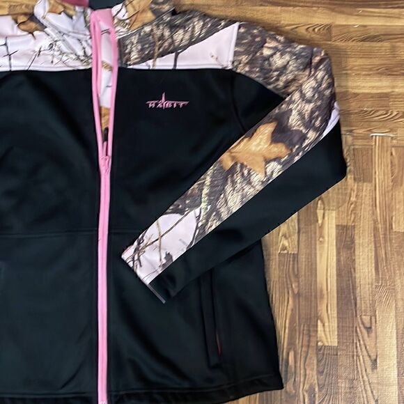 Habit woman soft shell  jacket camouflage Black/pink size S - Picture 4 of 8